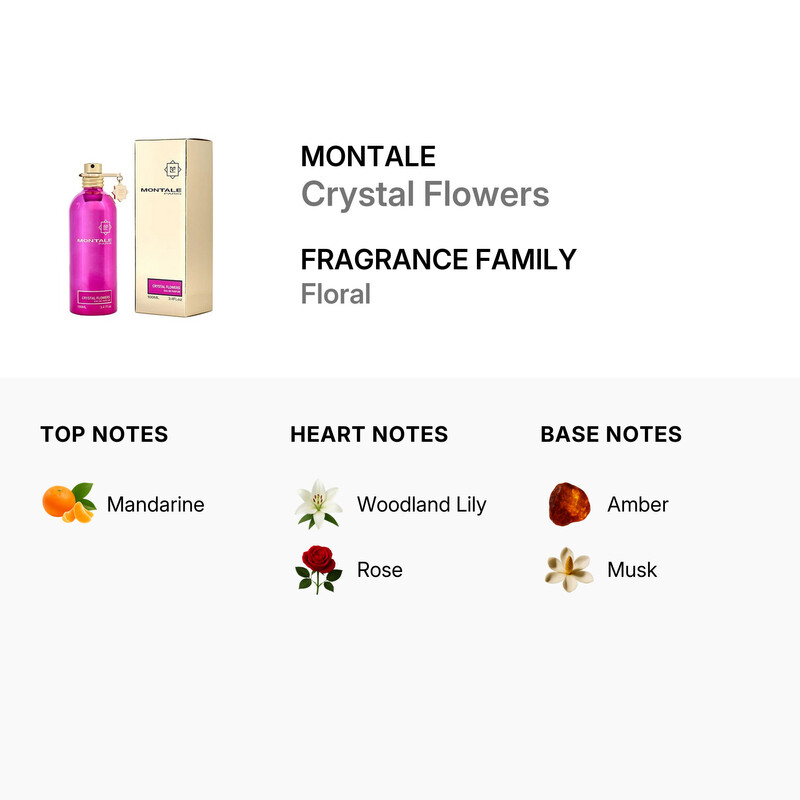Montale Crystal Flowers / Montale EDP Spray 3.3 oz (100 ml) (u