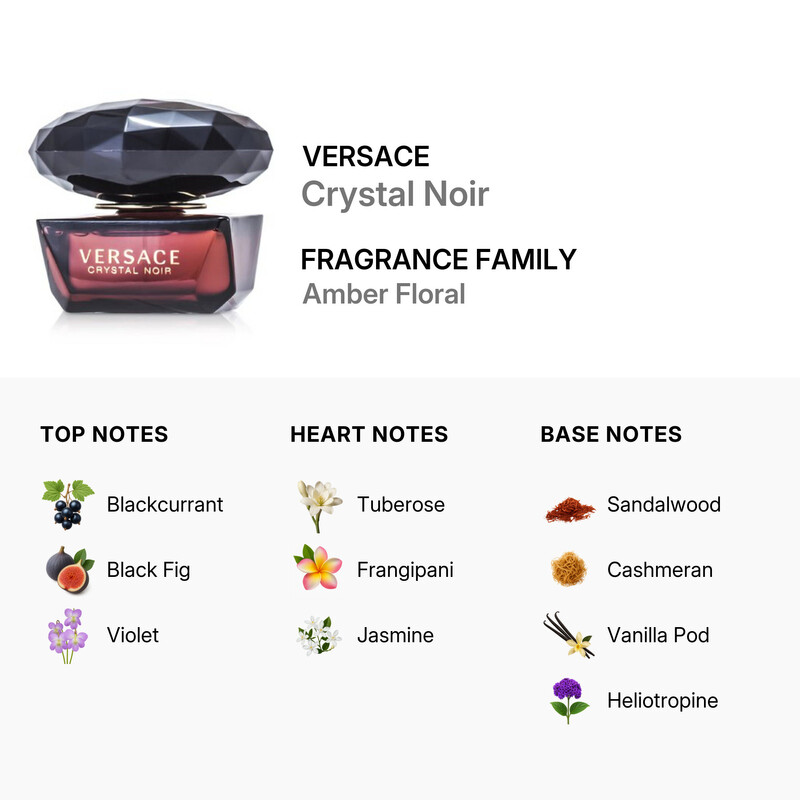 Versace Crystal Noir / Versace EDP Spray 1.7 oz (w) 8018365070264