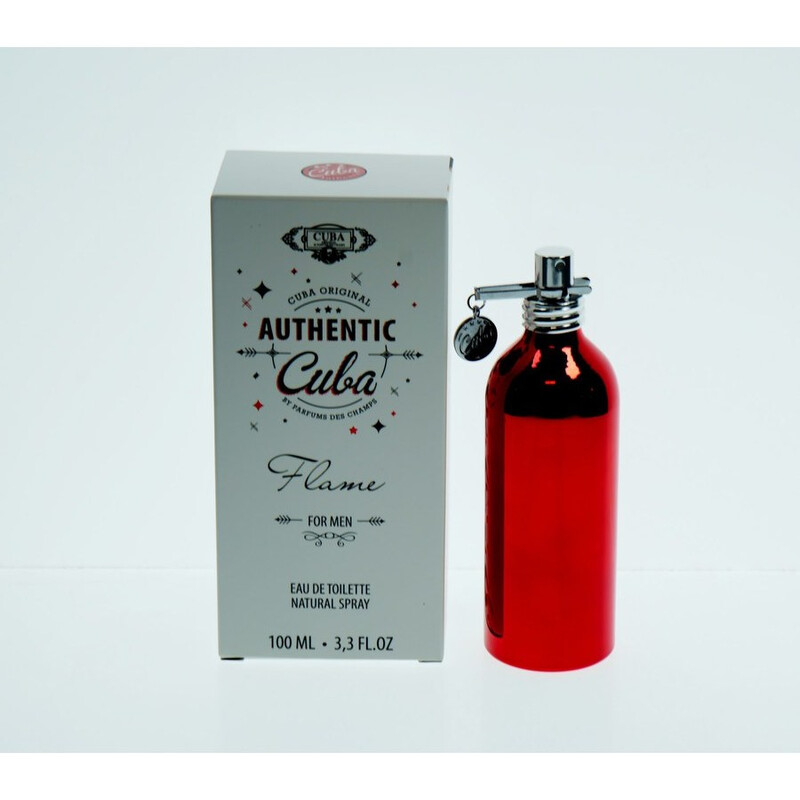 Cuba Men's Authentic Flame EDT Spray 3.33 oz Fragrances 5425039222042