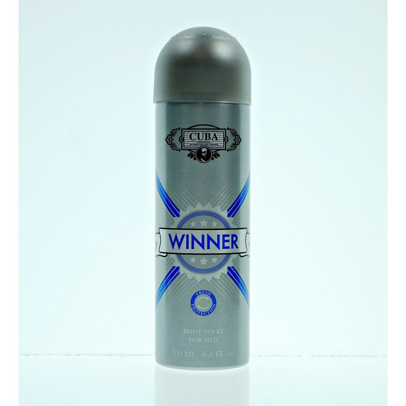 Cuba Men's Winner Deodorant Body Spray 6.7 oz Fragrances 5425039221663