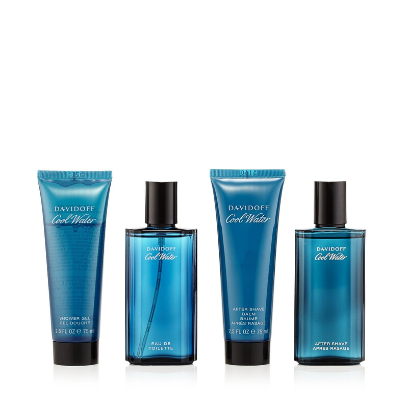 Davidoff Men's Cool Water 4pcs EDT Gift Set Fragrances 3616304154133