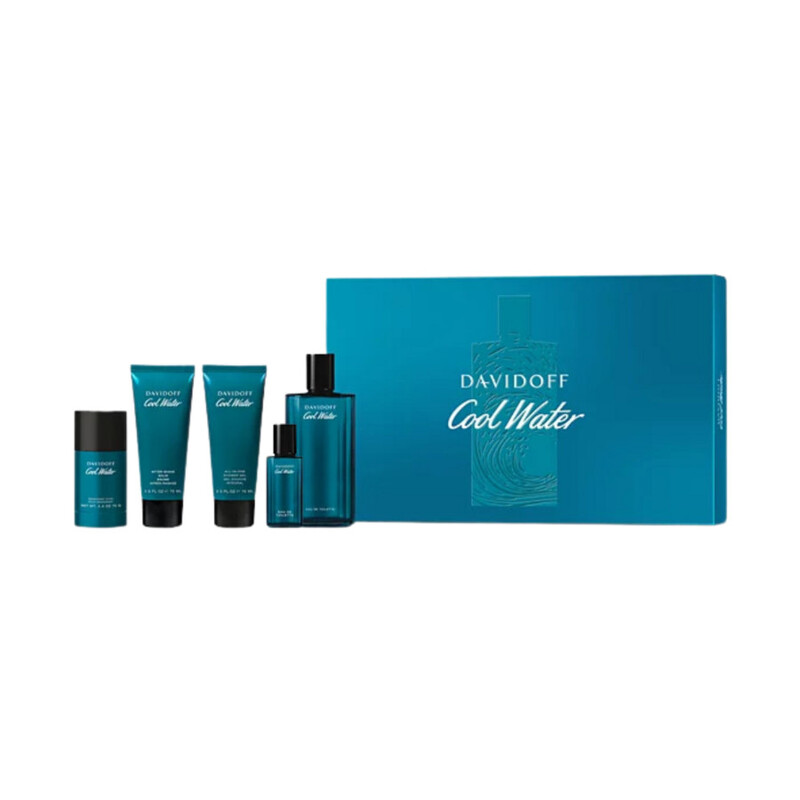 Davidoff Men's Cool Water 5pcs EDT Gift Set Fragrances 3616305446527