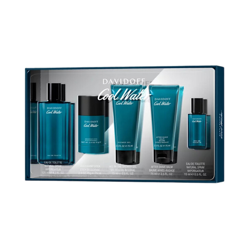 Davidoff Men's Cool Water 5pcs EDT Gift Set Fragrances