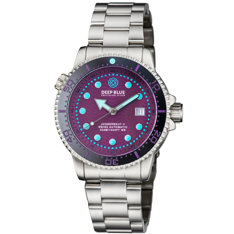 Deep Blue Juggernaut V Automatic Purple Dial Men's Watch