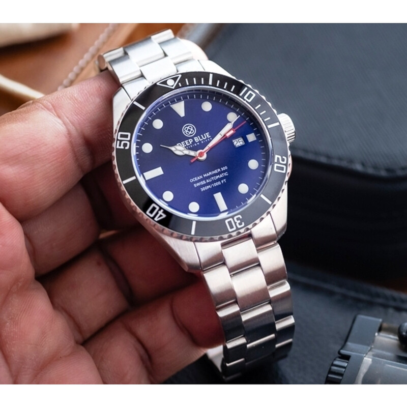 Deep Blue Ocean Mariner 300 Automatic Black Dial Men's 42 mm Watch