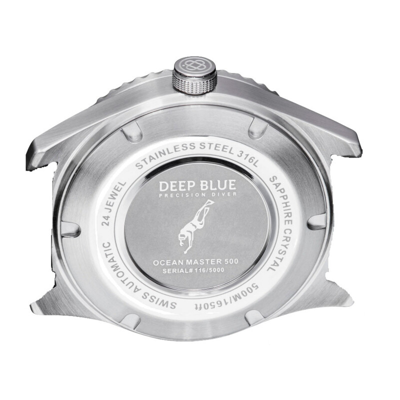 Deep Blue Ocean Master 500 Automatic Black Dial Men's 40 mm Watch