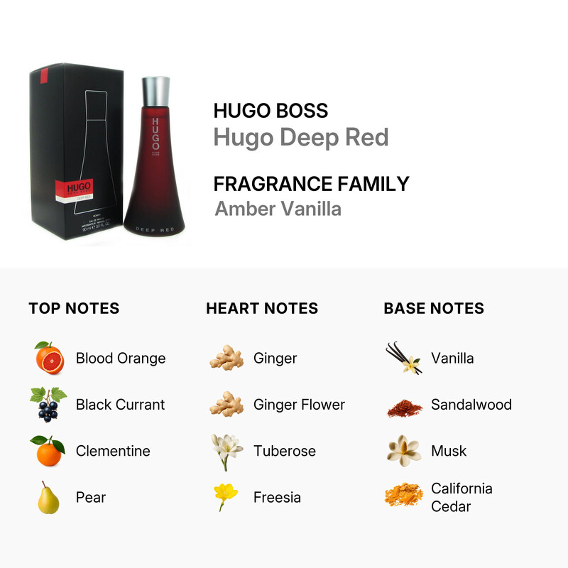 Hugo Boss Deep Red / Hugo Boss EDP Spray 3.0 oz (w) 737052683553