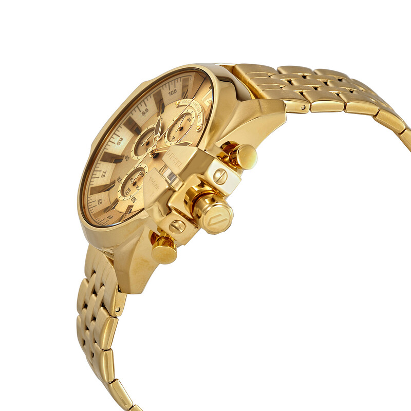 Diesel Baby Chief Chronograph Quartz Gold Dial Men's Watch DZ4565