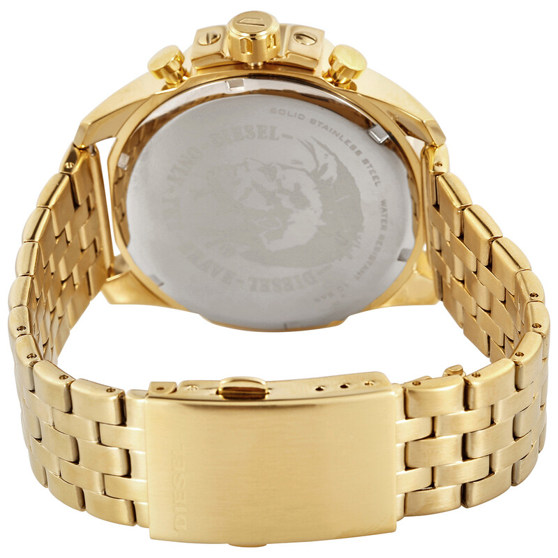 Diesel Baby Chief Chronograph Quartz Gold Dial Men's Watch DZ4565