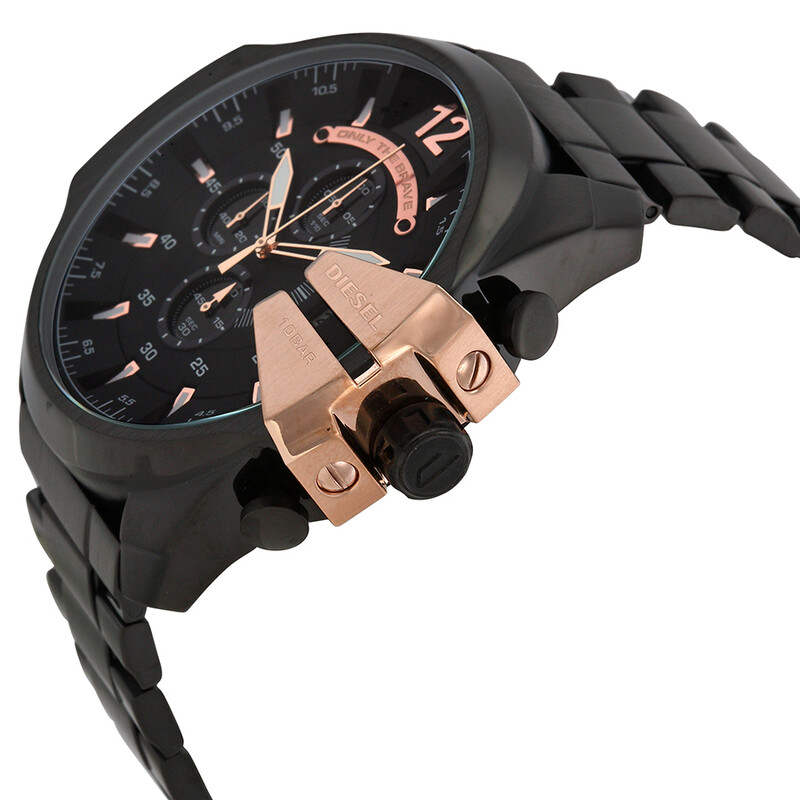 Diesel Chief Chronograph Black Dial Stainless Steel Men's Watch