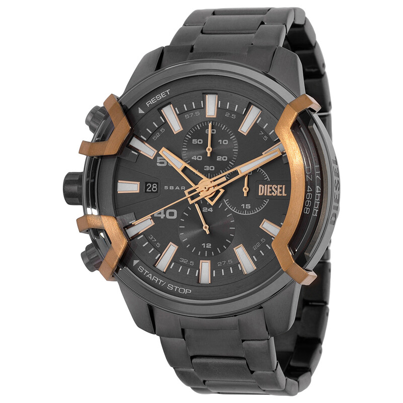 Diesel Griffed Chronograph Quartz Grey Dial Men's Watch DZ4668