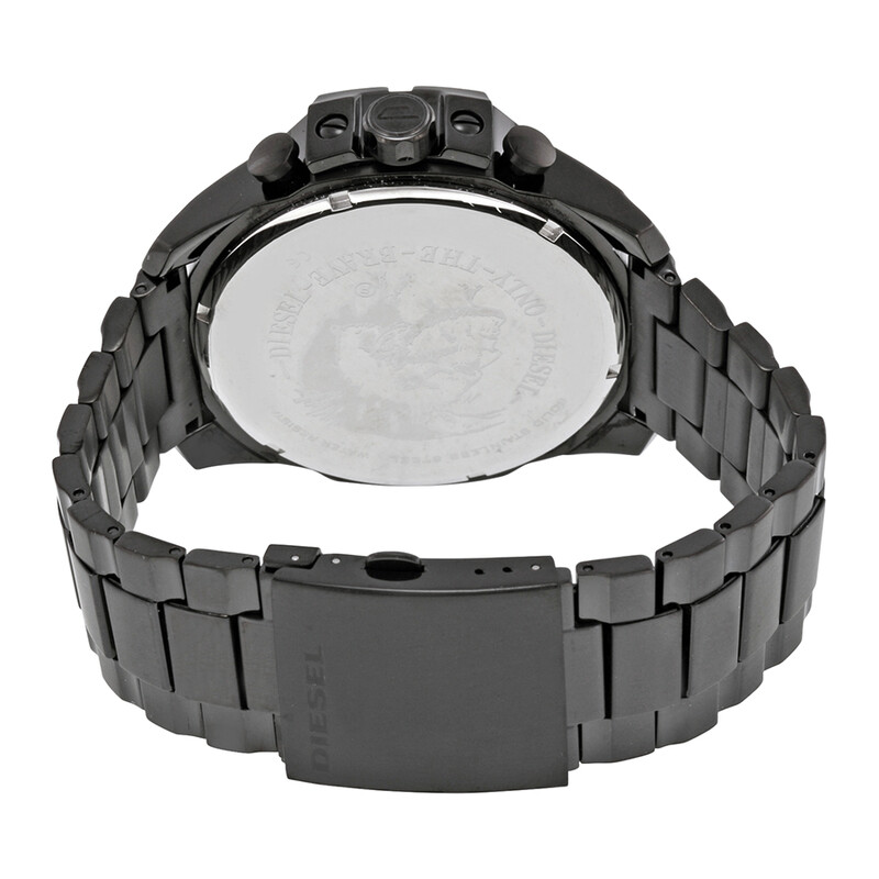 NWT Diesel Mega Chief Black Ion-plated Stainless Steel Men\'s Watch Diesel Mega Chief Black Ion-plated Stainless Steel Men main image 3