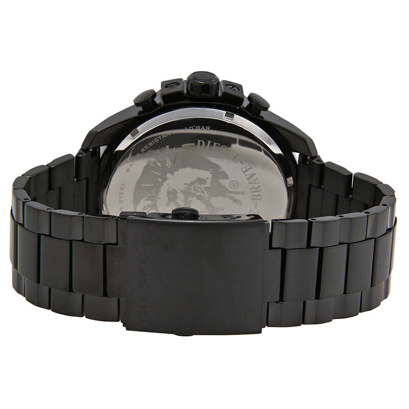 Diesel Mega Chief Chronograph Black Dial Men's Watch DZ4283
