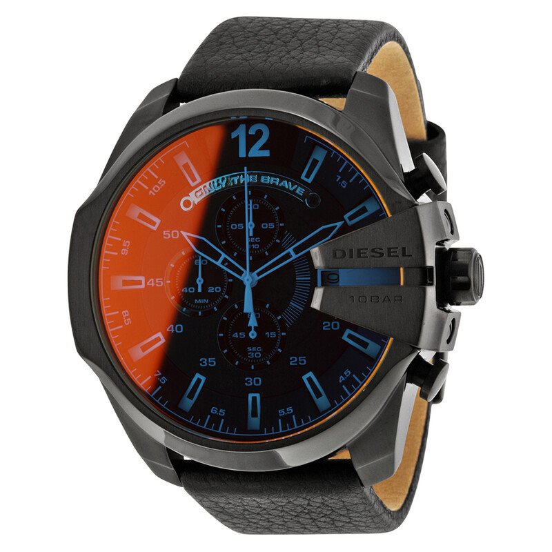 Diesel Mega Chief Chronograph Black Dial Men's Watch DZ4323