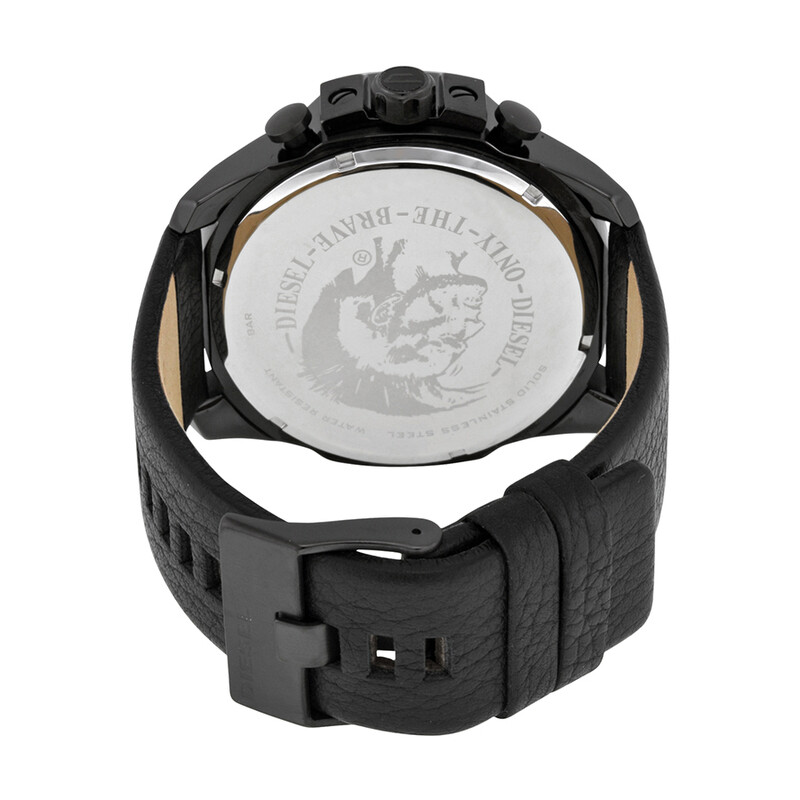 Diesel Mega Chief Chronograph Black Dial Men's Watch DZ4323
