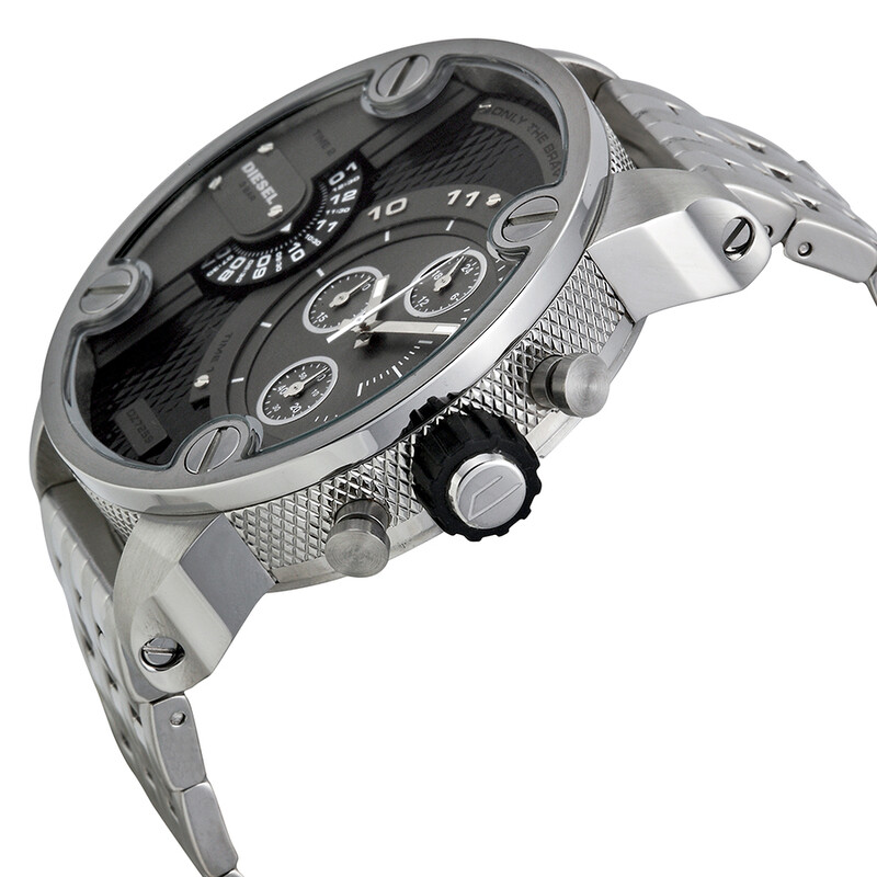 Diesel SBA Dual Time Chronograph Grey Dial Men's Watch DZ7259