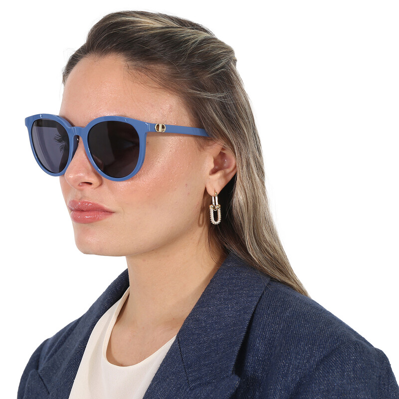 Dior 30MONTAIGNE MINI R2F Blue Grey Oval Ladies Sunglasses