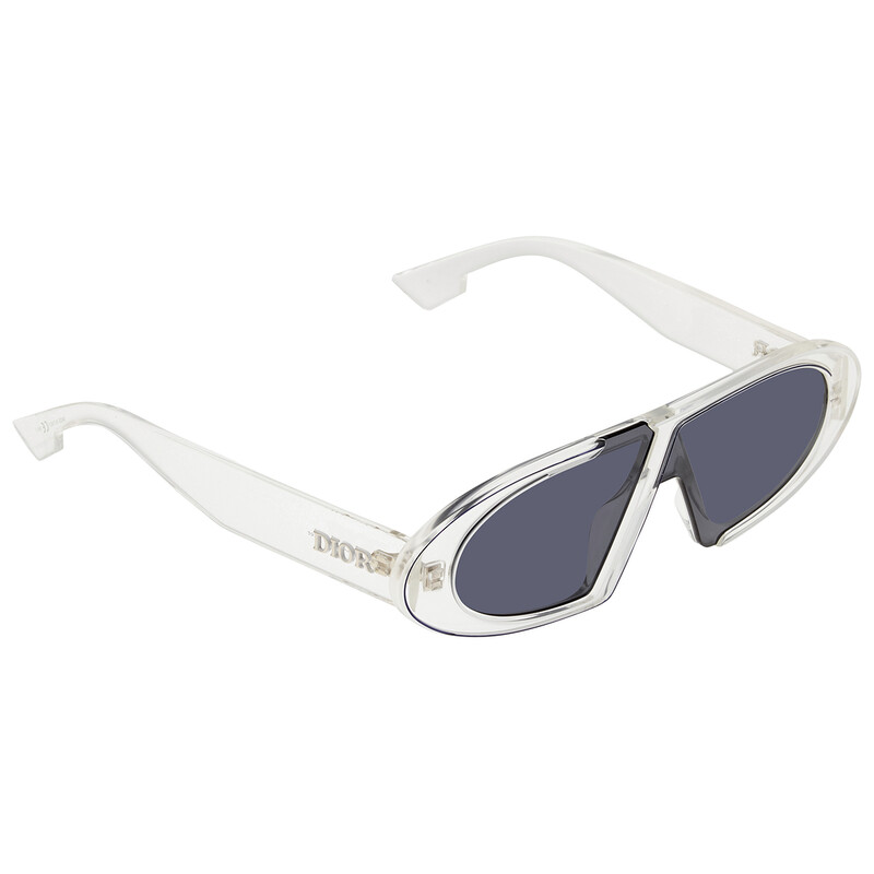 Dior Blue mirror shaded gold Ladies Sunglasses OBLIQUES 0900 64