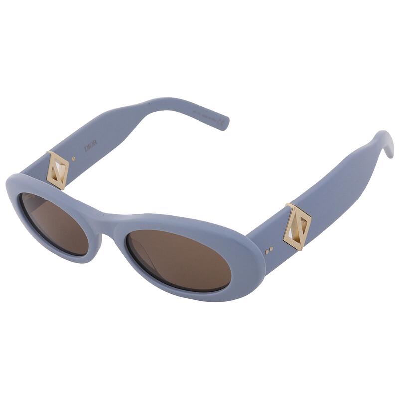 その他 dior Dior CD DIAMOND R11 Brown Oval Men's Sunglasses DM40073I 90E 52