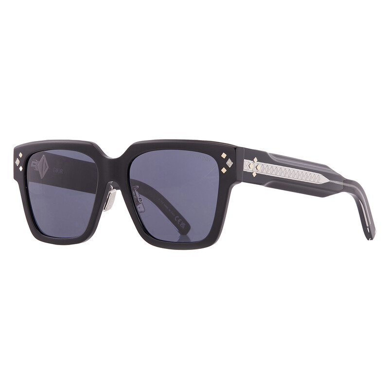 Dior CD DIAMOND S3F Blue Square Men's Sunglasses DM40084F 01V 55