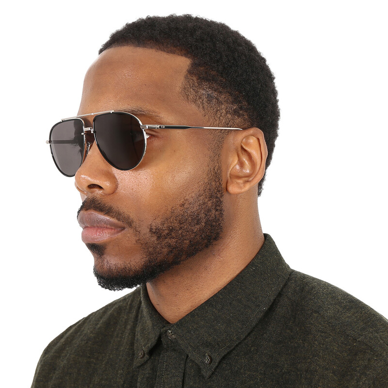 Dior DIORBLACKSUIT AU Smoke Pilot Men's Sunglasses DM40011U 16A 58