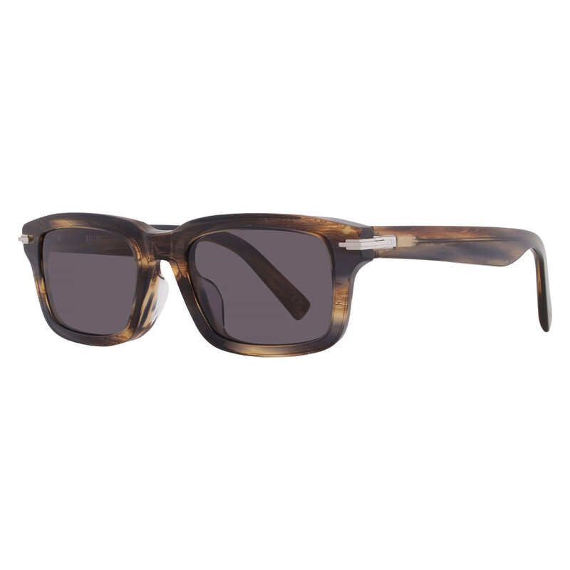 Dior DIORBLACKSUIT S16F Smoke Square Men's Sunglasses DM40169F 62A