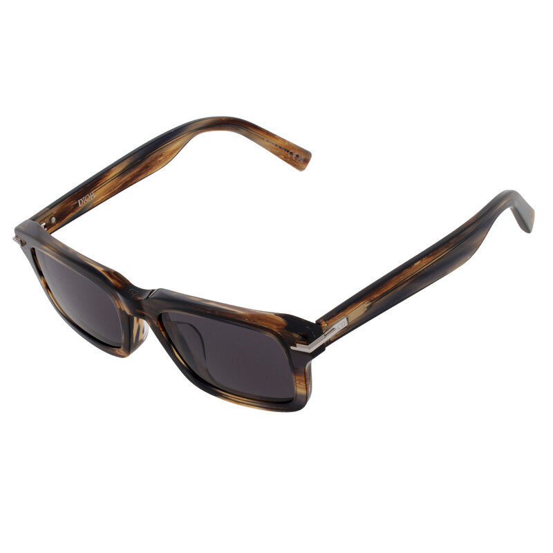 Dior DIORBLACKSUIT S16F Smoke Square Men's Sunglasses DM40169F 62A