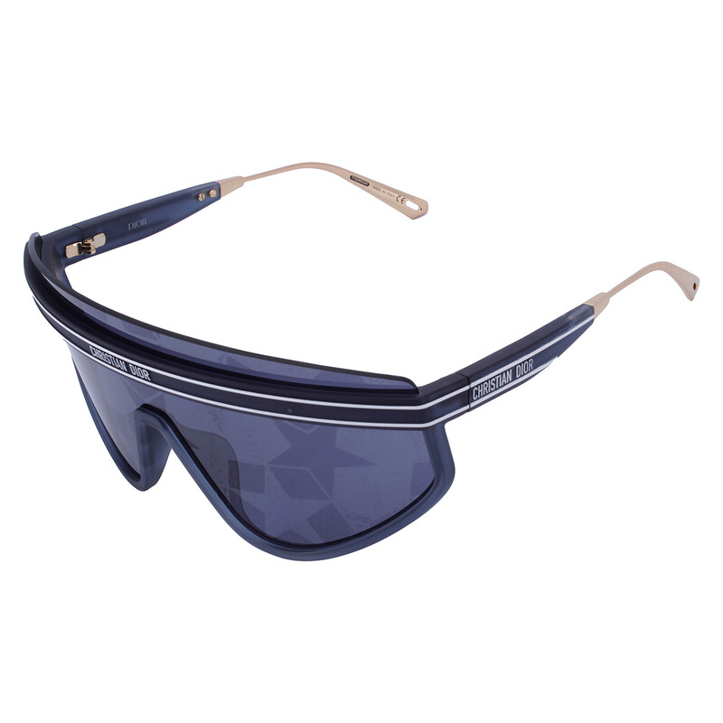 Dior DIORCLUB M2U Silver Mirrored Blue Star Monogram Shield Ladies