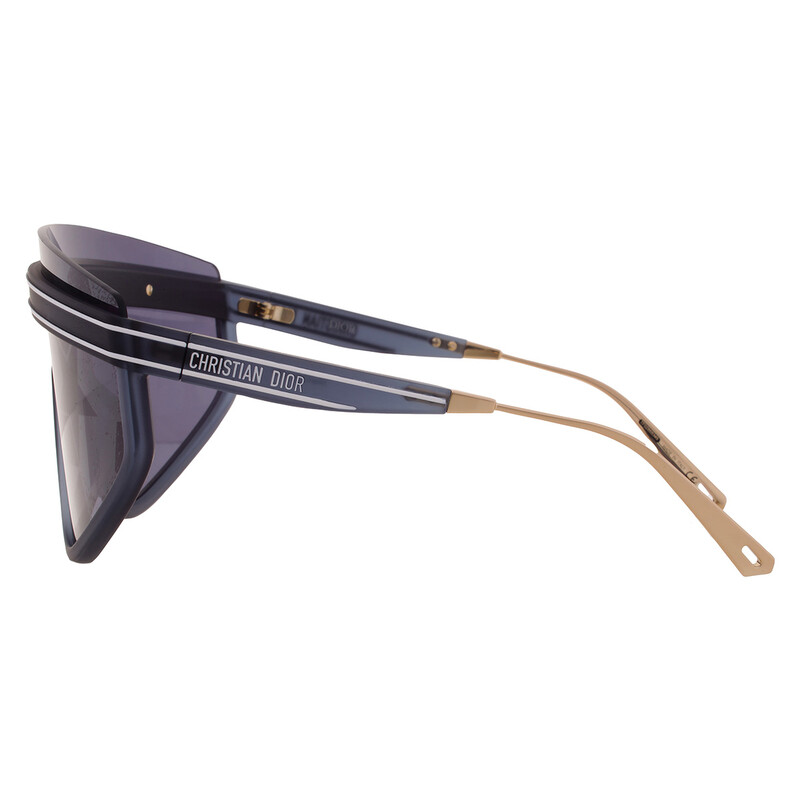 Dior DIORCLUB M2U Silver Mirrored Blue Star Monogram Shield Ladies