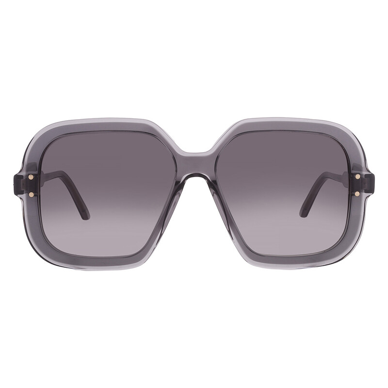 Dior DIORHIGHLIGHT S1I Gradient Smoke Square Ladies Sunglasses