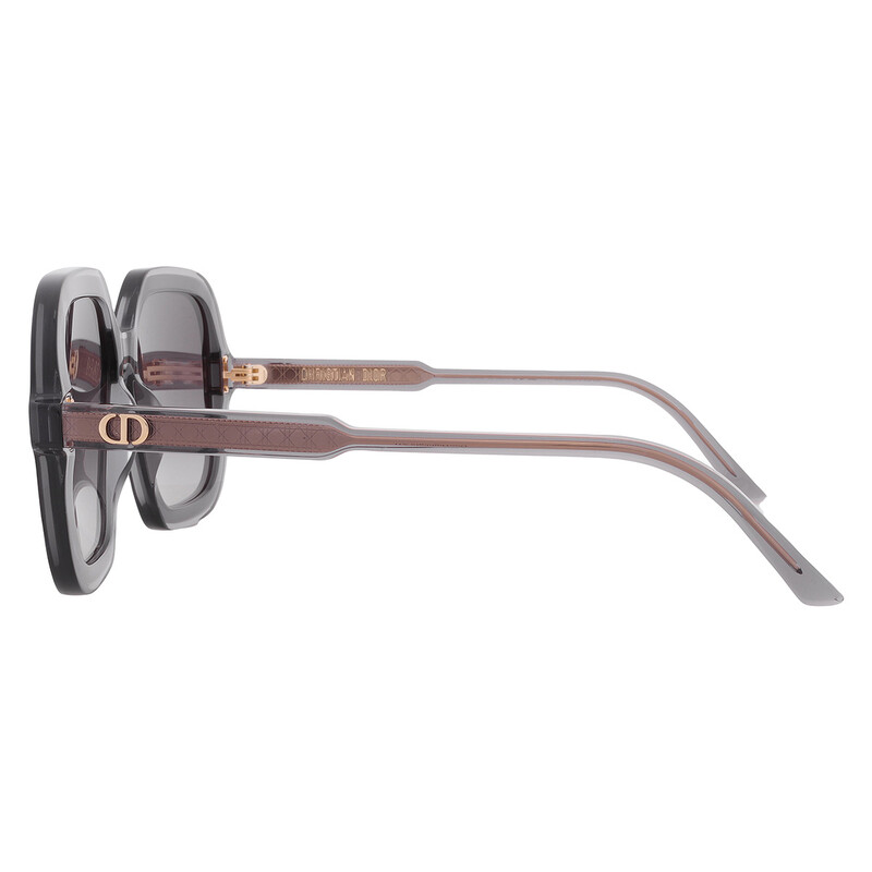 Dior DIORHIGHLIGHT S1I Gradient Smoke Square Ladies Sunglasses