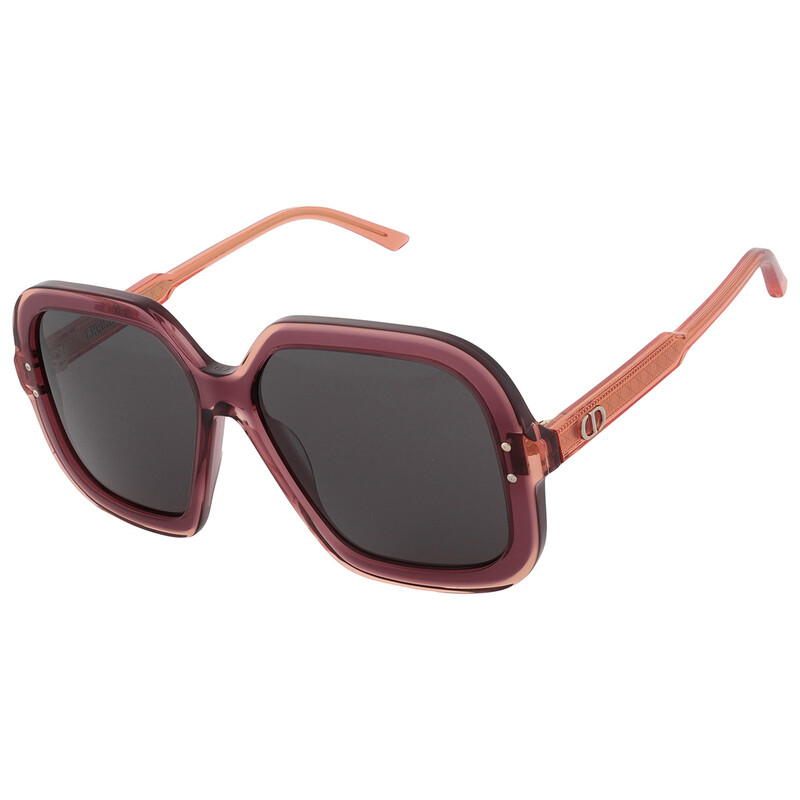 Dior DIORHIGHLIGHT S1I Smoke Square Ladies Sunglasses CD40123I 71A