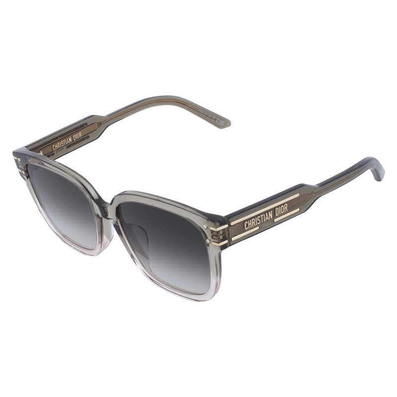 Dior DIORSIGNATURE S7F Brown Gradient Square Ladies Sunglasses