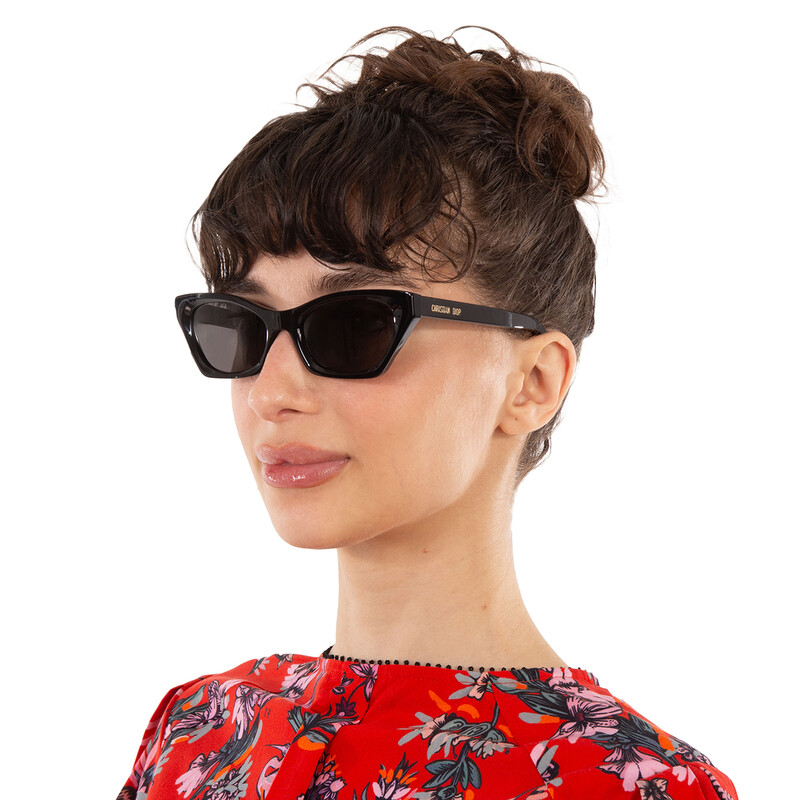 Dior DIORMIDNIGHT B1I Grey Cat Eye Ladies Sunglasses CD40091I 01A