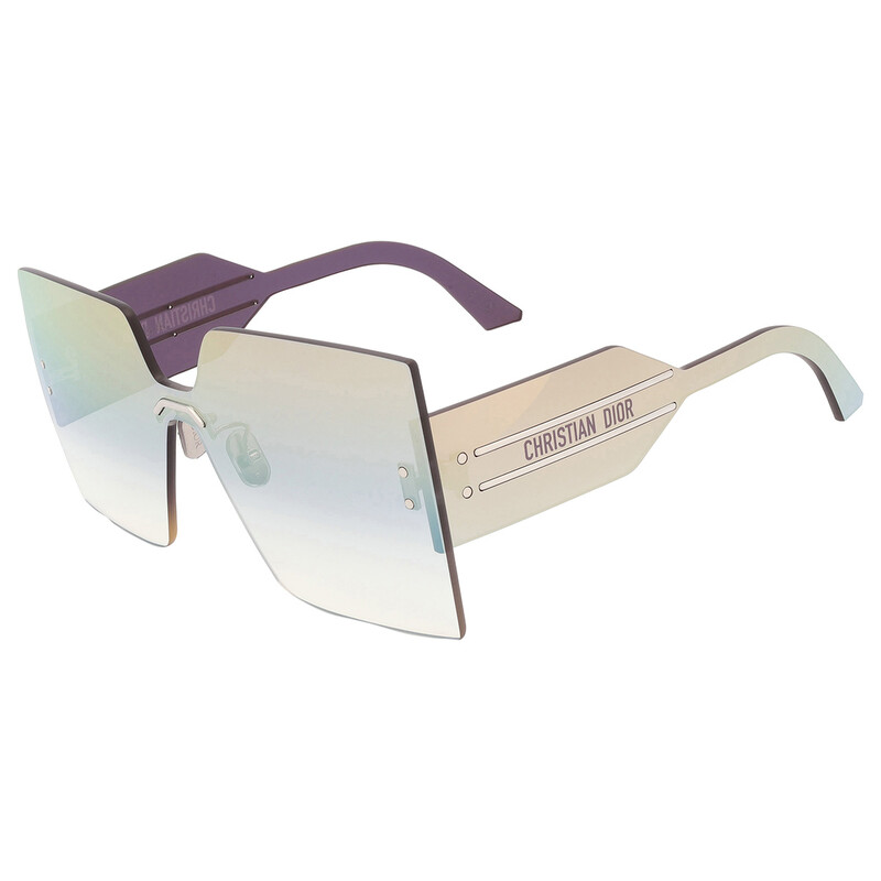 Dior DIORCLUB M5U Grey Gradient Gold Flash Shield Ladies