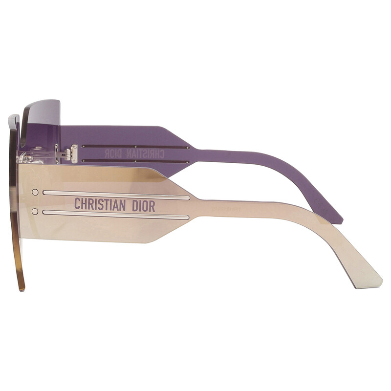 Dior DIORCLUB M5U Grey Gradient Gold Flash Shield Ladies
