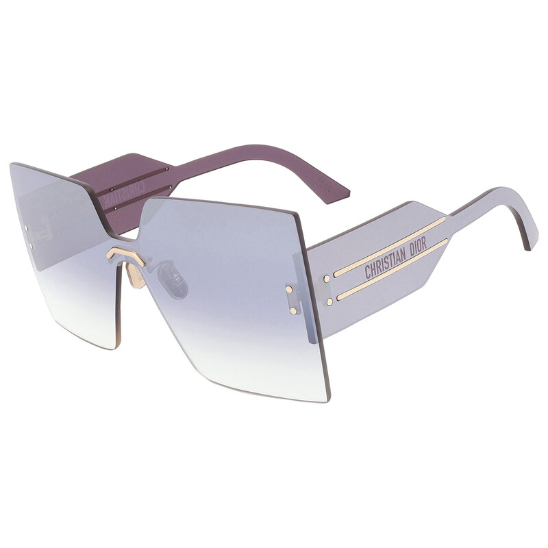 Dior DIORCLUB M5U Grey Gradient Mirror Shield Ladies Sunglasses