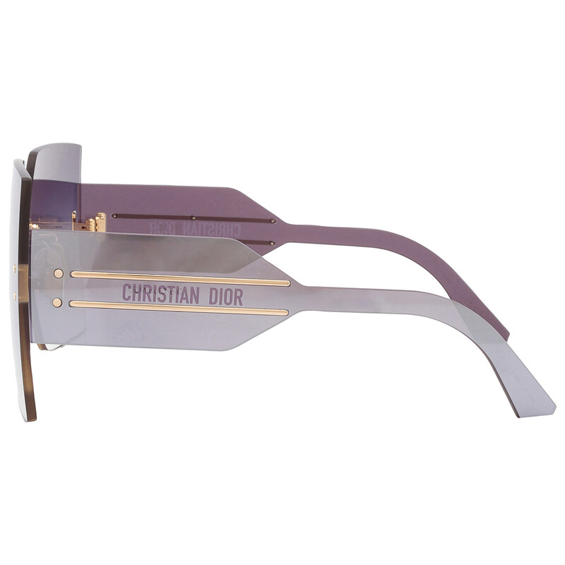 Dior DIORCLUB M5U Grey Gradient Mirror Shield Ladies Sunglasses