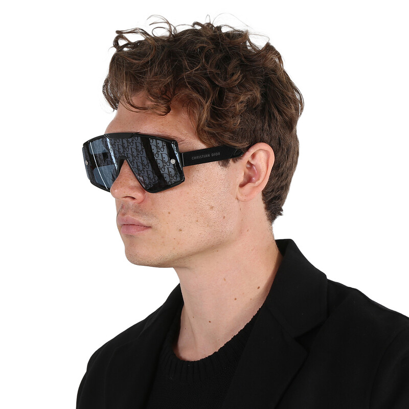 Dior Grey Logo Shield Unisex Sunglasses DIORXTREM MU 10B8 00
