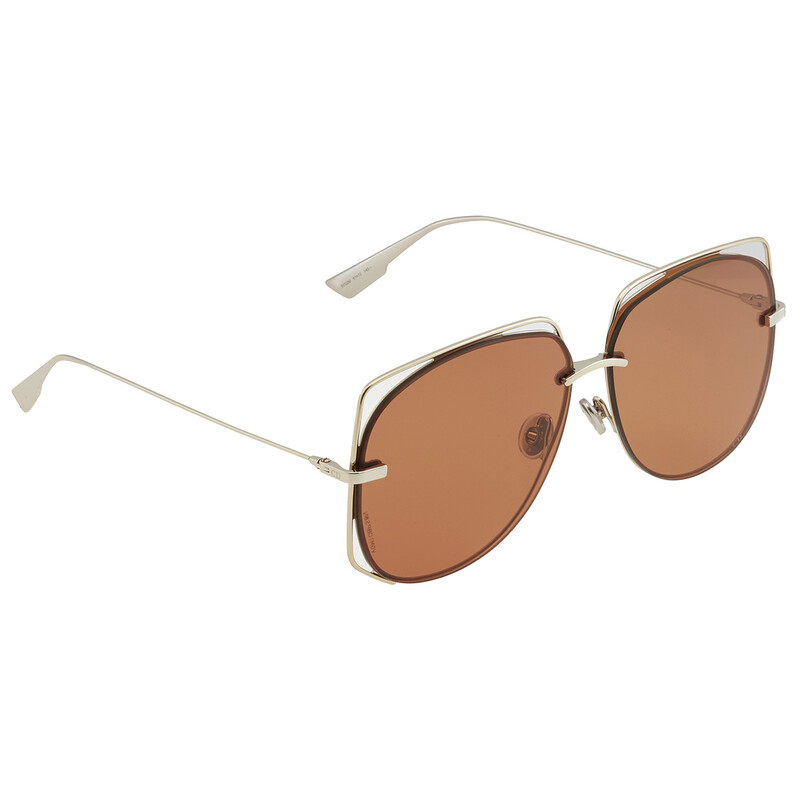 Dior Ladies Brown Pilot Sunglasses DIORSTELLAIRE63YG  display picture 2