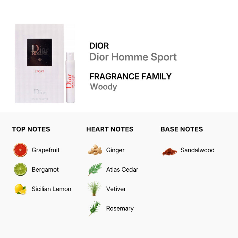 Dior Men's Dior Homme Sport EDT Spray 0.03 oz Fragrances