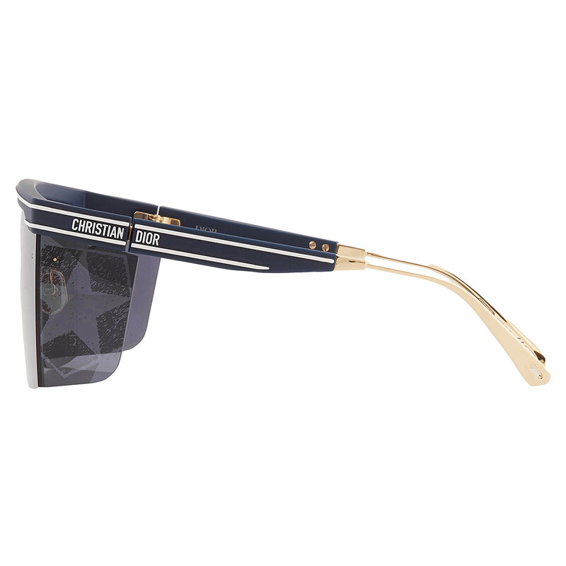 Dior DIORCLUB M1U Mirror Blue Star Print Shield Ladies Sunglasses