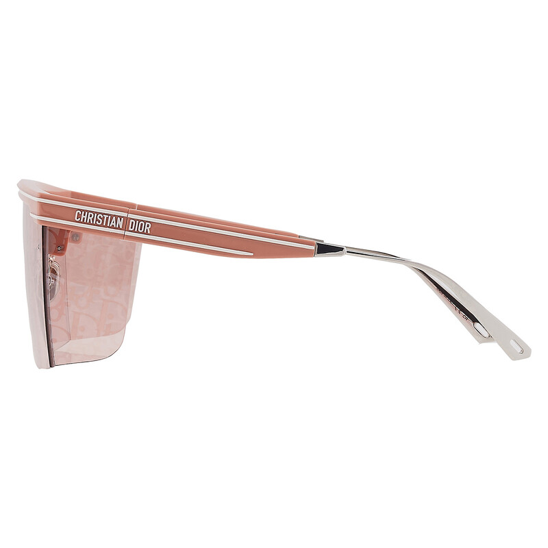 Christian Dior Diorclub M1U CD Logo Mirrored Shield Sunglasses Italy Dior DIORCLUB M1U Pink Logo Shield Ladies Sunglasses  main image 4