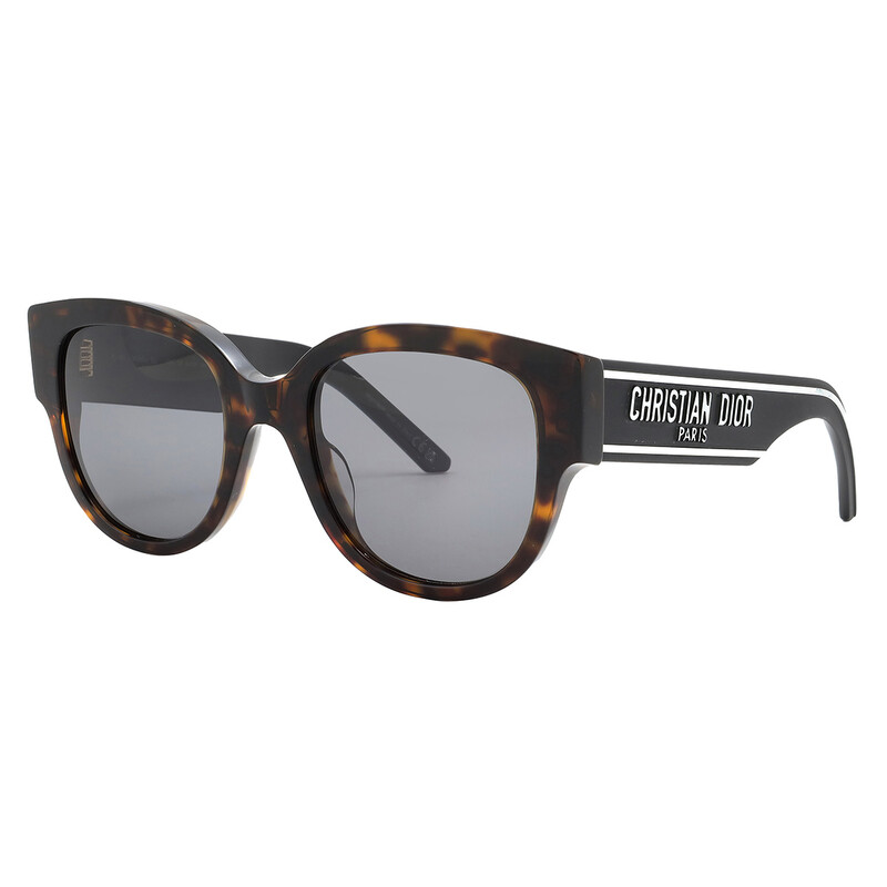 Dior Polarized Smoke Oval Ladies Sunglasses WILDIOR BU CD40021U