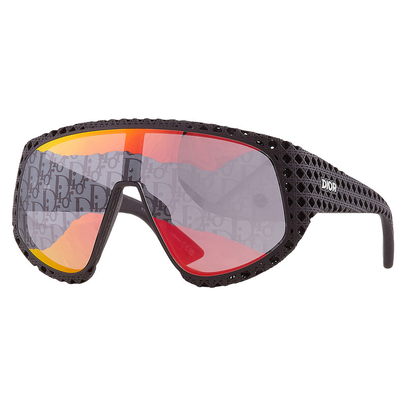 Dior DIOR3D M1U Red Shield Men's Sunglasses DM40126U 02U 00