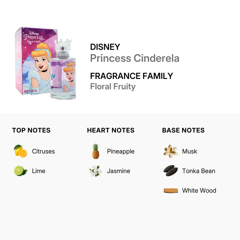 Disney Girls Princess Cinderela EDT Spray 3.4 oz Kids Fragrances ...