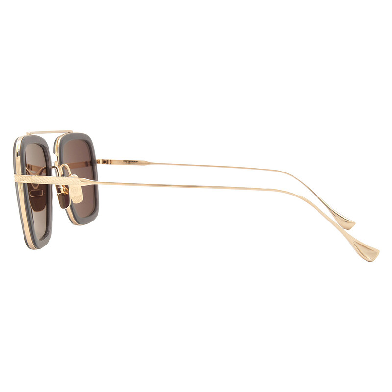 Dita FLIGHT.006 Grey Milky Gold Flash Navigator Unisex Sunglasses