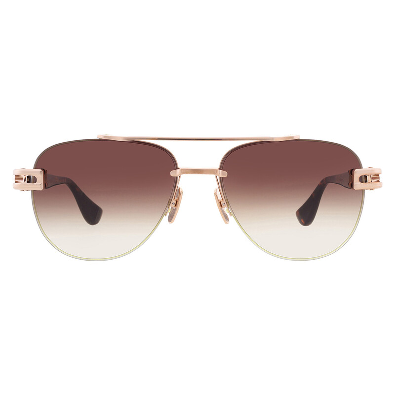 Dita GRAND-EVO TWO Brown Gradient Pilot Titanium Unisex Sunglasses