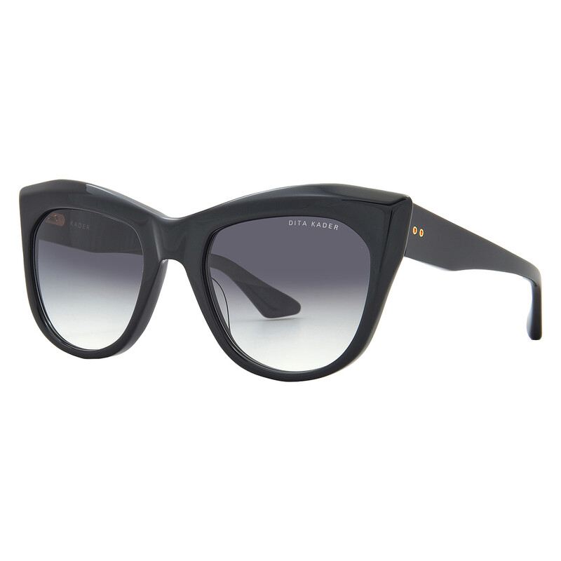 Dita KADER Grey to Clear Gradient Cat Eye Ladies Sunglasses DTS705