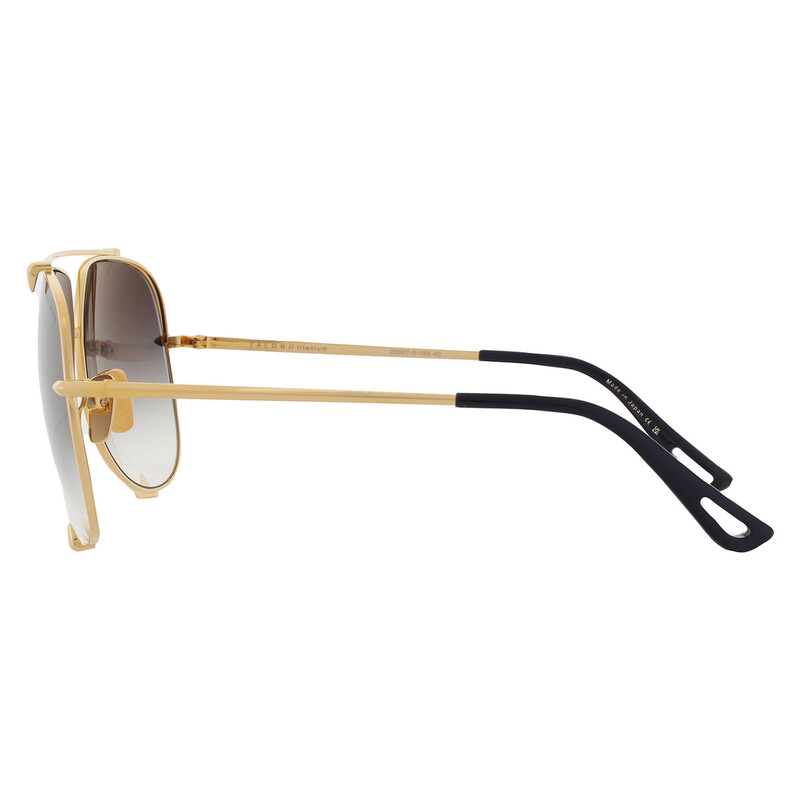 Dita Talon Grey to Clear Gradient with Gold Flash Pilot Unisex